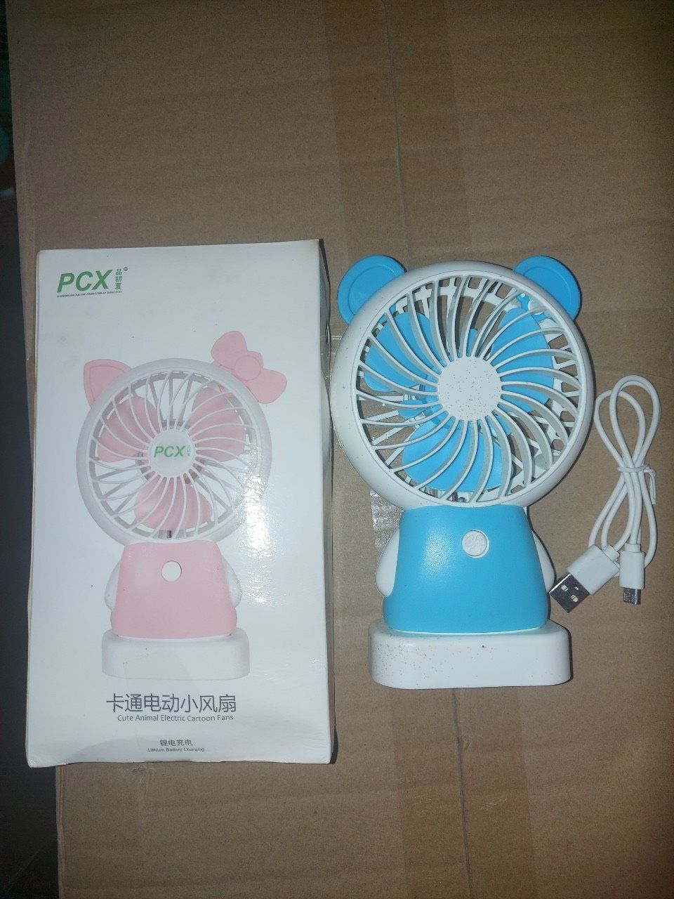 Quạt sạc mini Tmark, hình hello kitty đáng yêu