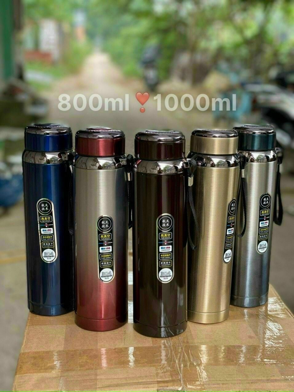 Bình giữ nhiệt dáng cao Tmark dung tích 800ml thiết kế đẹp mắt (kiện 50 cái)
