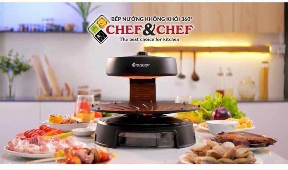 Bếp nướng BBQ 360 độ CHEF-CHEF CR-04K Tmark (Kiện 2 cái)