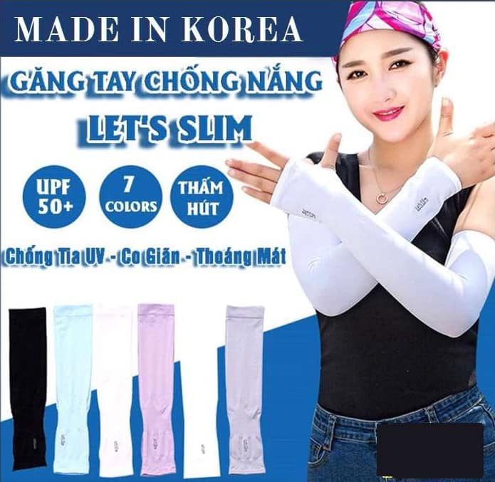 Găng tay chống nắng xỏ ngón Aqua-X Let's Slim Tmark (Kiện 1000 đôi)