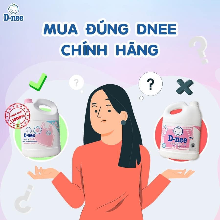 Thùng 4 chai nước giặt xả vải Dnee