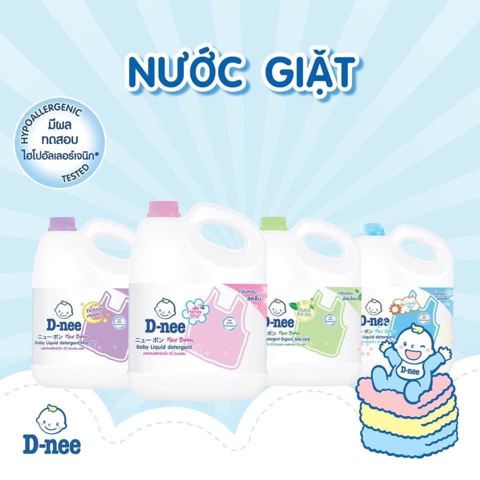 Thùng 4 chai nước giặt xả vải Dnee