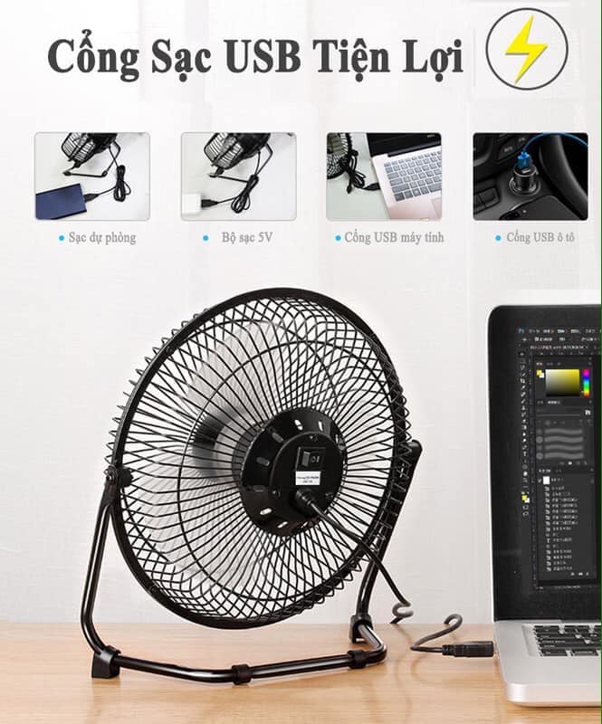 Quạt lòng kim loại gió mạnh, chạy êm, bền đẹp Tmark (Kiện 30 cái) 4