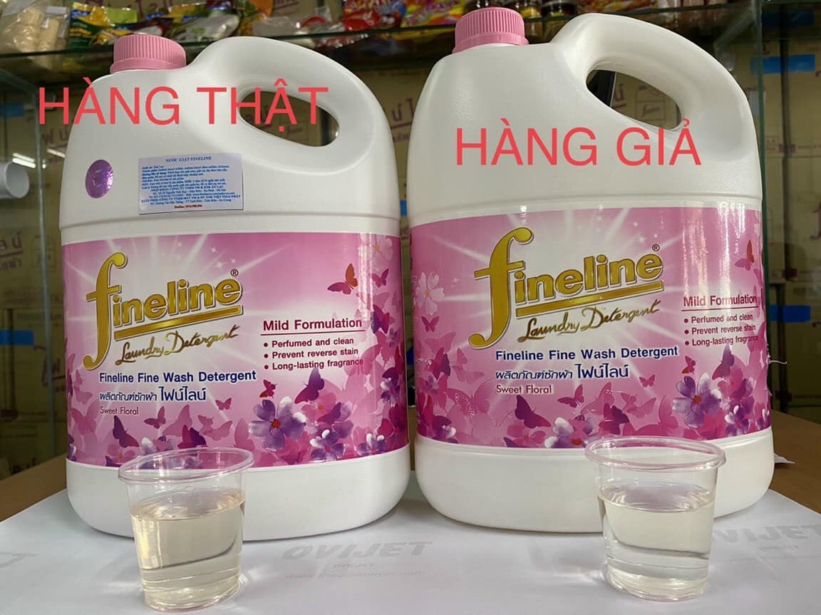 Nước giặt xả FineLine cho vải sáng bóng và thơm lâu Tmark (thùng 4 chai)