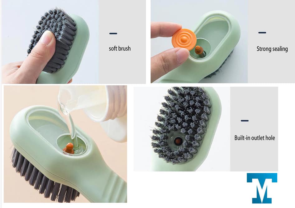 Bàn chải đánh giày thông minh, có khay xà bông Tmark (Kiện 300 cái)
