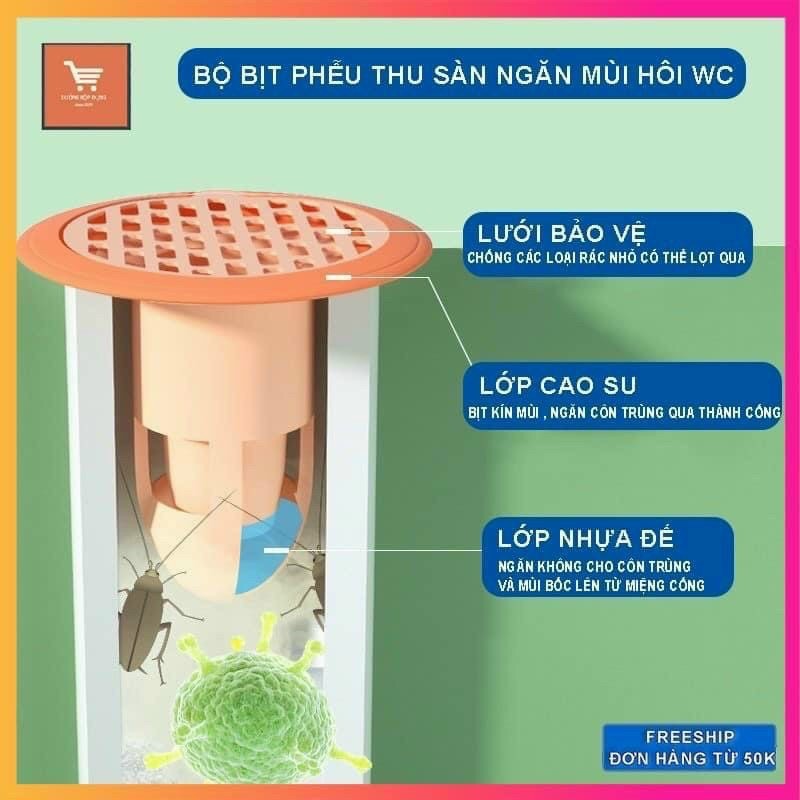 Nắp đậy lỗ thoát nước Tmark chất liệu nhựa, ngăn mùi hôi và côn trùng xâm nhập (Kiện 600 cái)