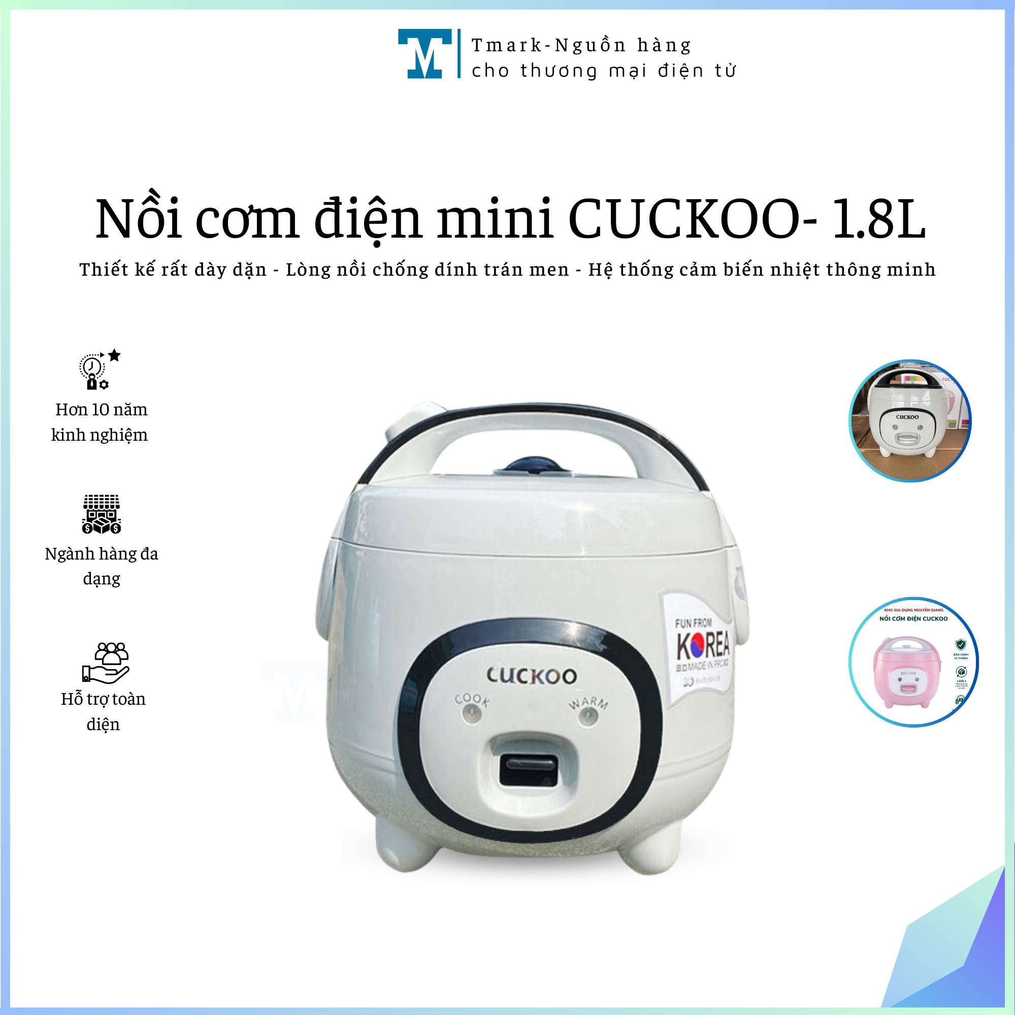 Nồi cơm điện mini - 1.8L (Kiện 6 cái) (Hàng nguyên kiện)