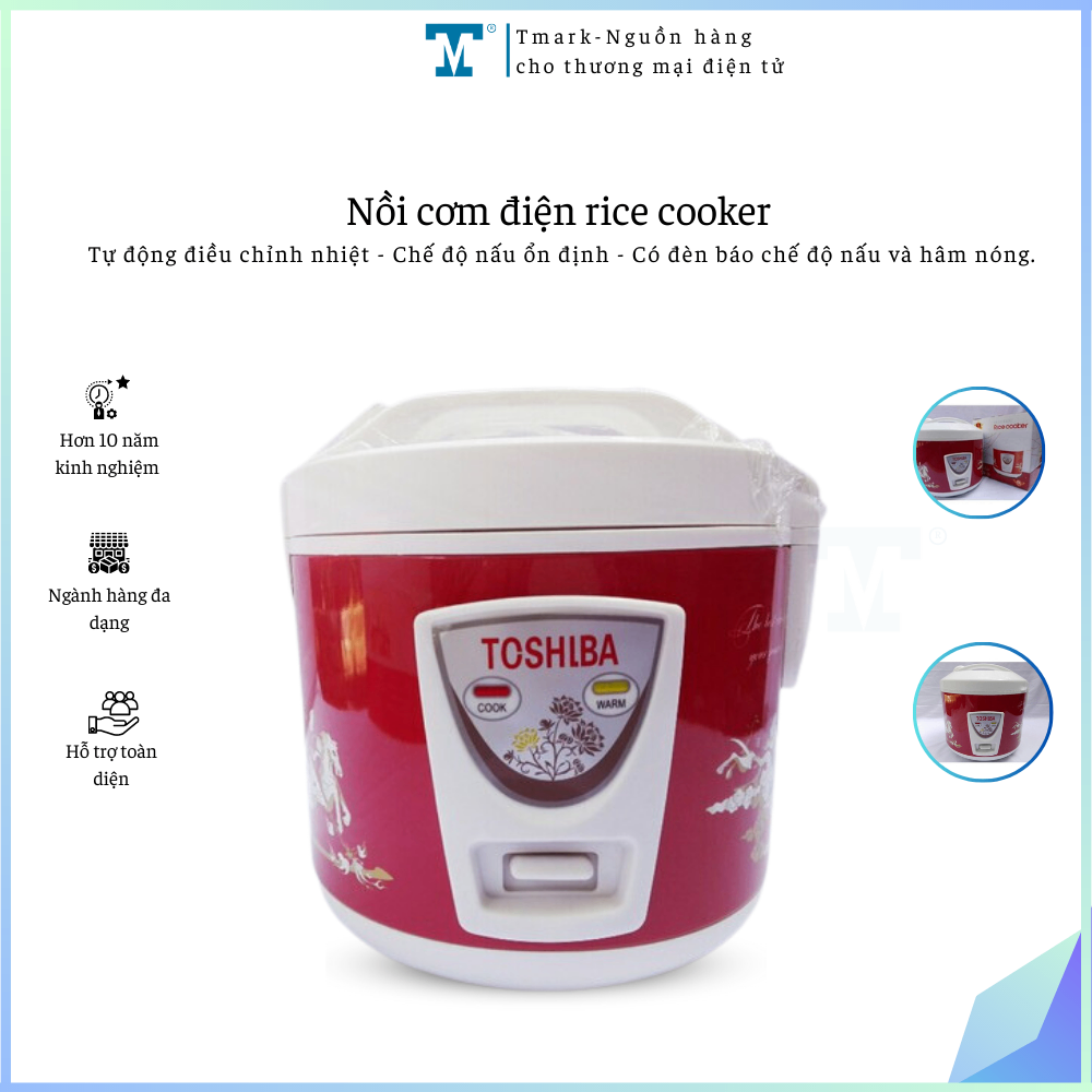 Nồi cơm điện RICE COOKER 1.8L-700W (Kiện 10 cái)