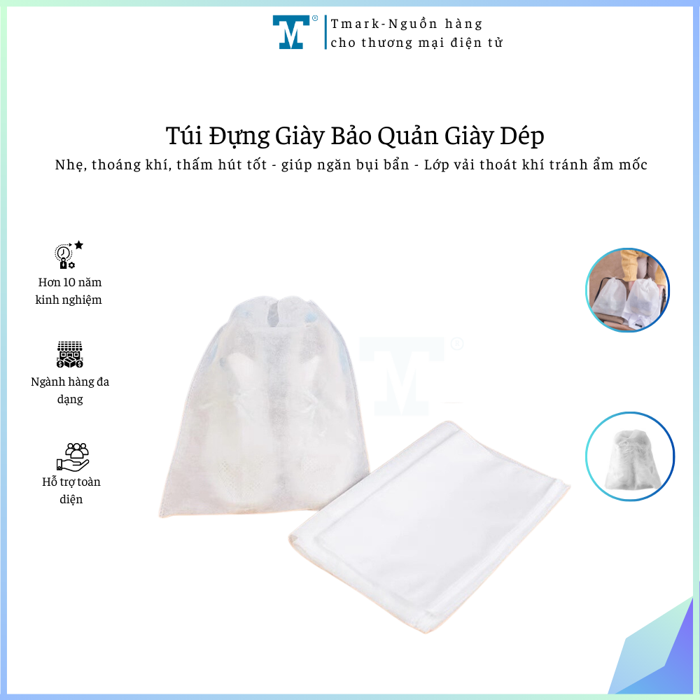 Túi đựng giày dép chống bụi và chống ẩm Tmark