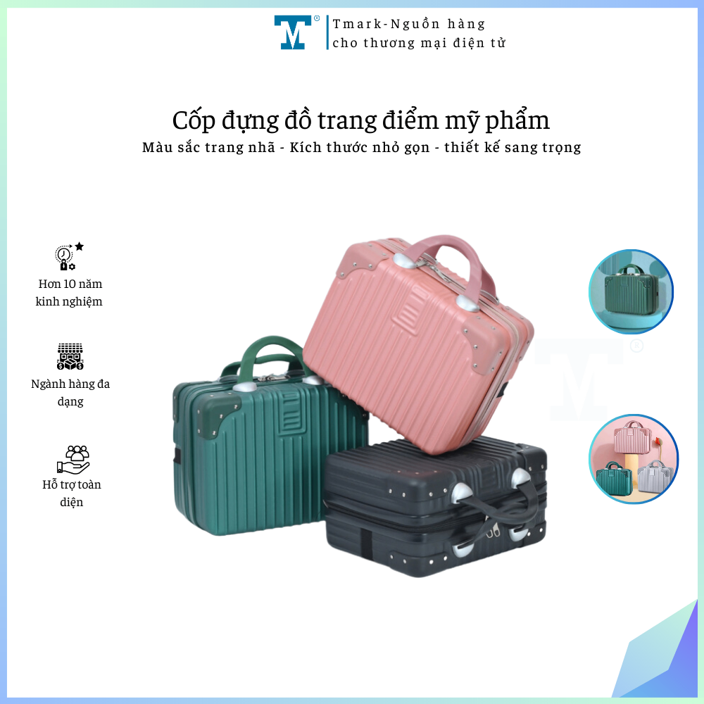 Cốp đựng đồ trang điểm mỹ phẩm (Kiện 15 cái)