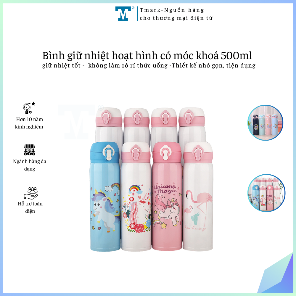 Bình giữ nhiệt có nắp khoá 500ml (Kiện 50 cái)