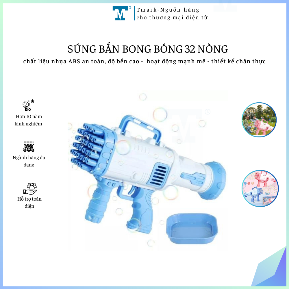 Súng bắn bong bóng 32 nòng Tmark (Kiện 60 cái)