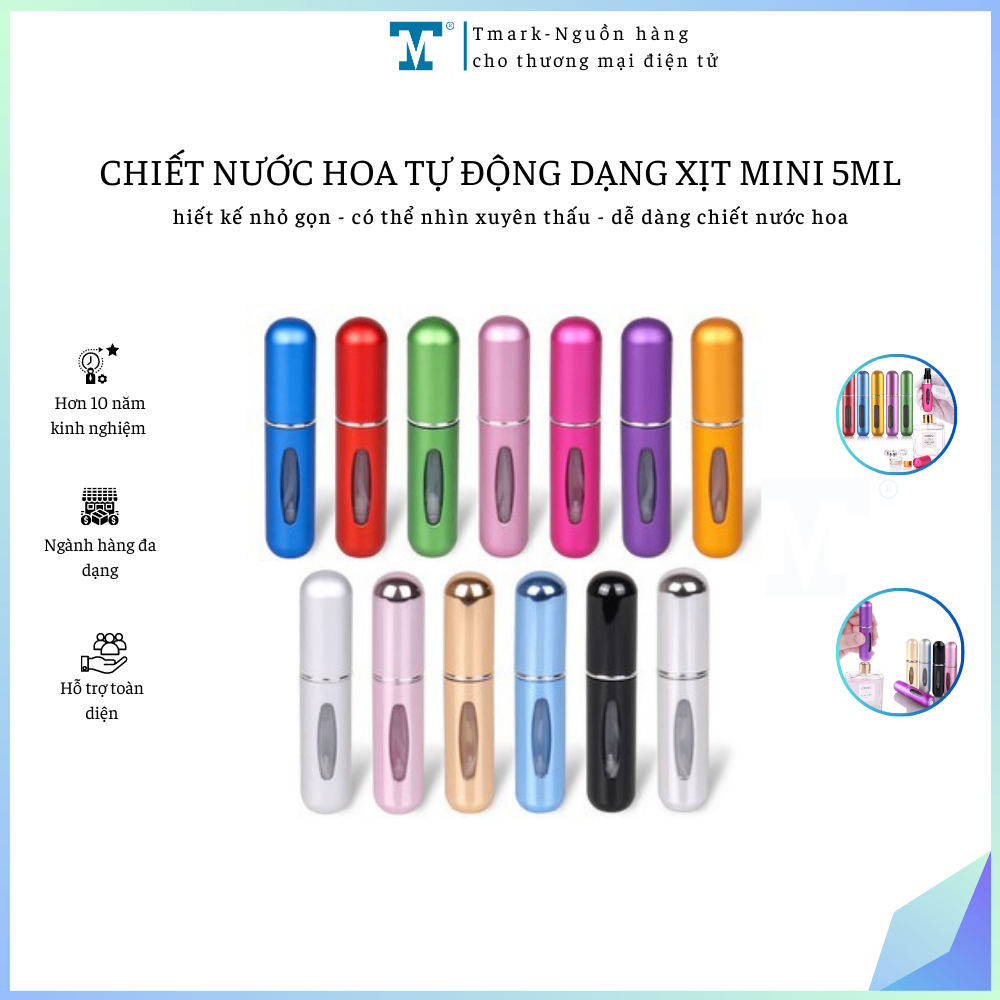 Chiết nước hoa tự động dạng xịt mini 5ml Tmark(Kiện 1000 cái)