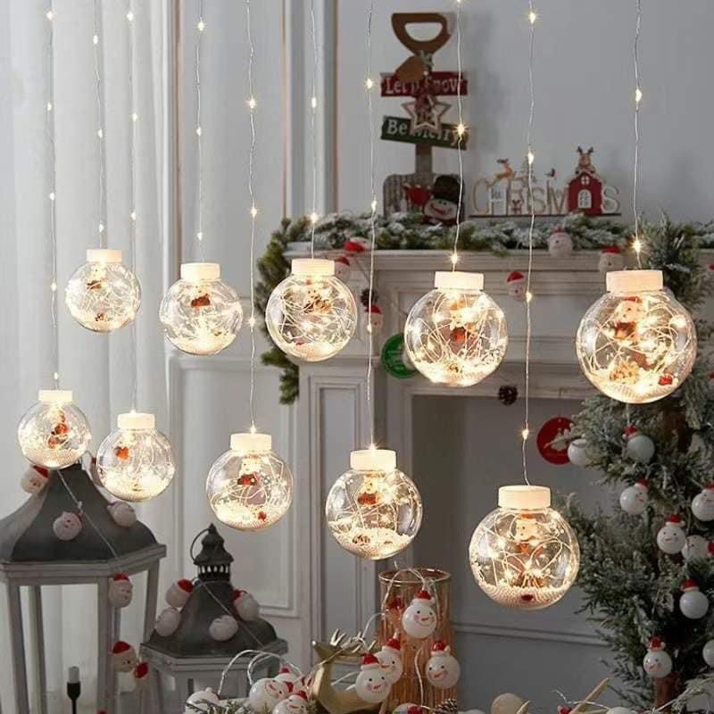 Dây đèn led trang trí noel bóng tròn- dài 3m (Kiện 30 cái)