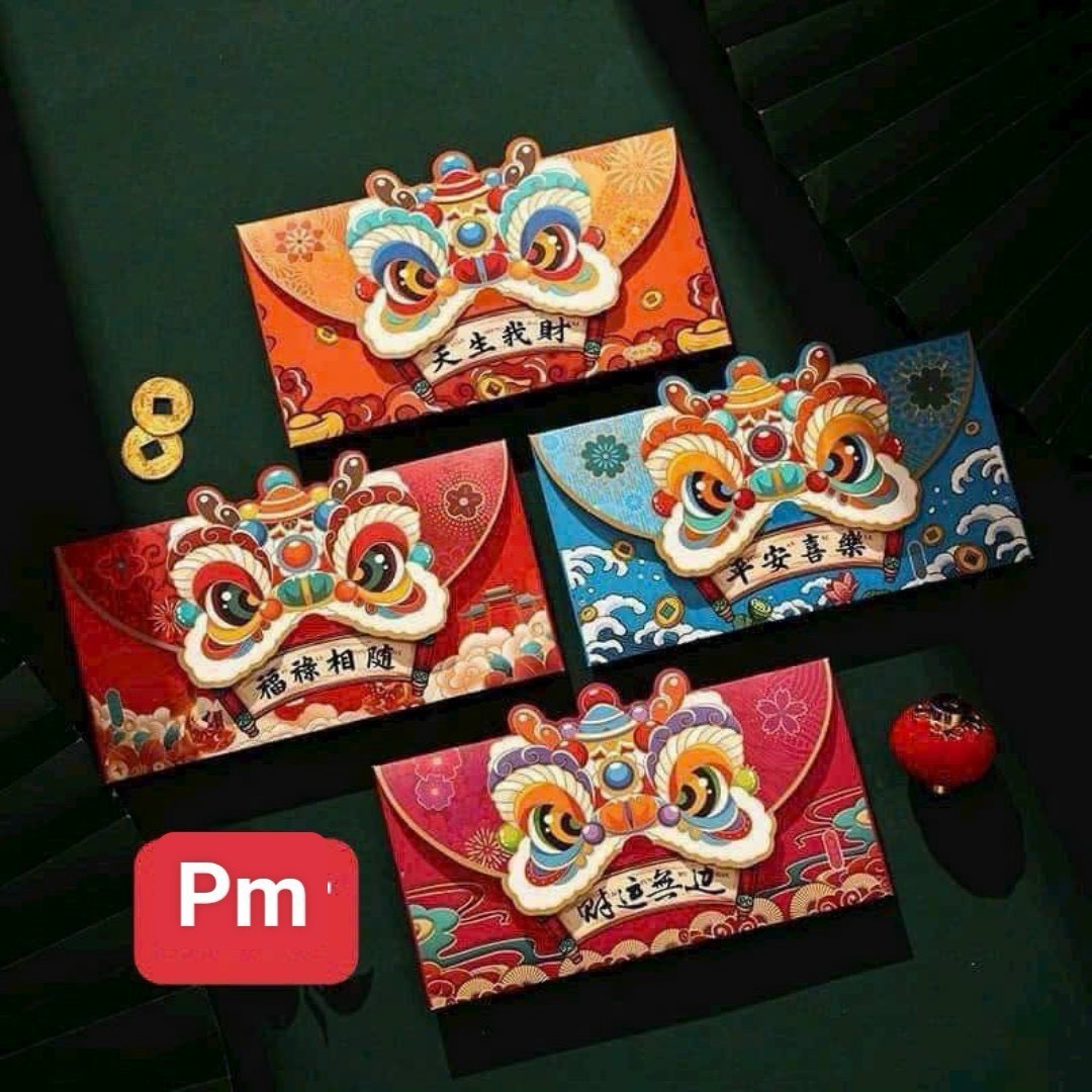 Set 4 cái bao lì xì mẫu mới (Kiện 750 set) (Hàng nguyên kiện)