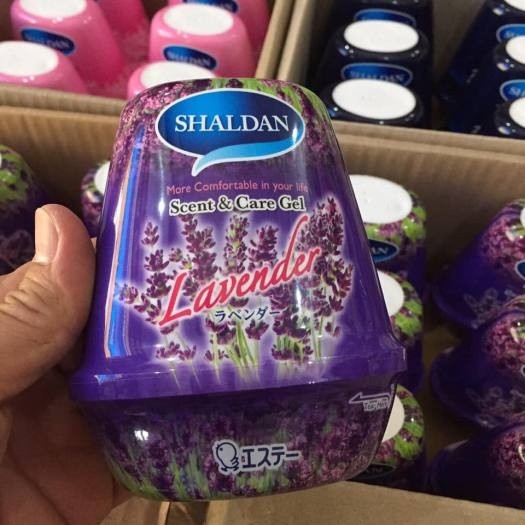 Hàng Thái - Sáp thơm Shaldan hương lavender màu đen 180g (Kiện 12 chai) (Hàng nguyên kiện)
