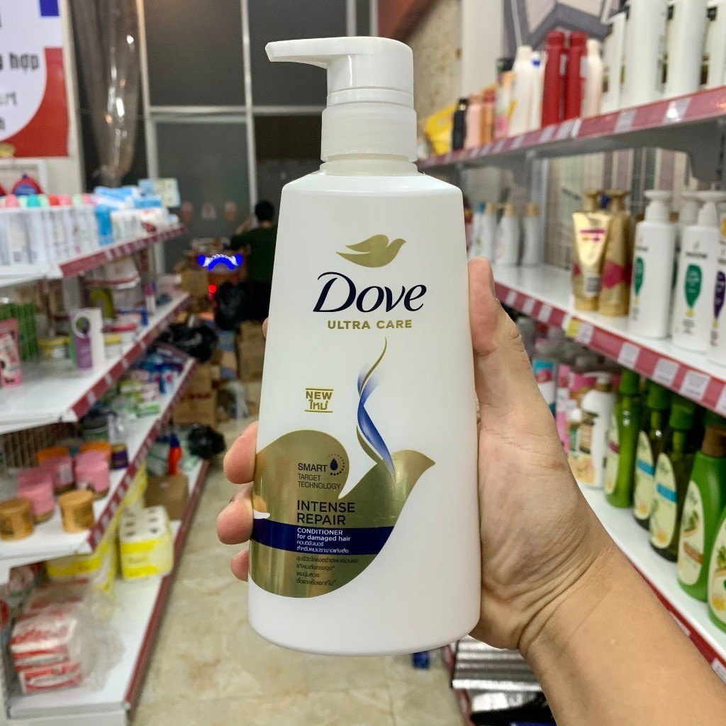 Hàng Thái - Dầu xả Dove màu xanh 410 ml (Kiện 12 chai) (Hàng nguyên kiện)