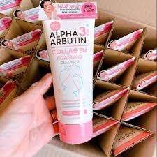 Hàng Thái - Sữa rửa mặt Alpha Arbutin 3 collagen 120ml (Kiện 24 chai) (Hàng nguyên kiện)