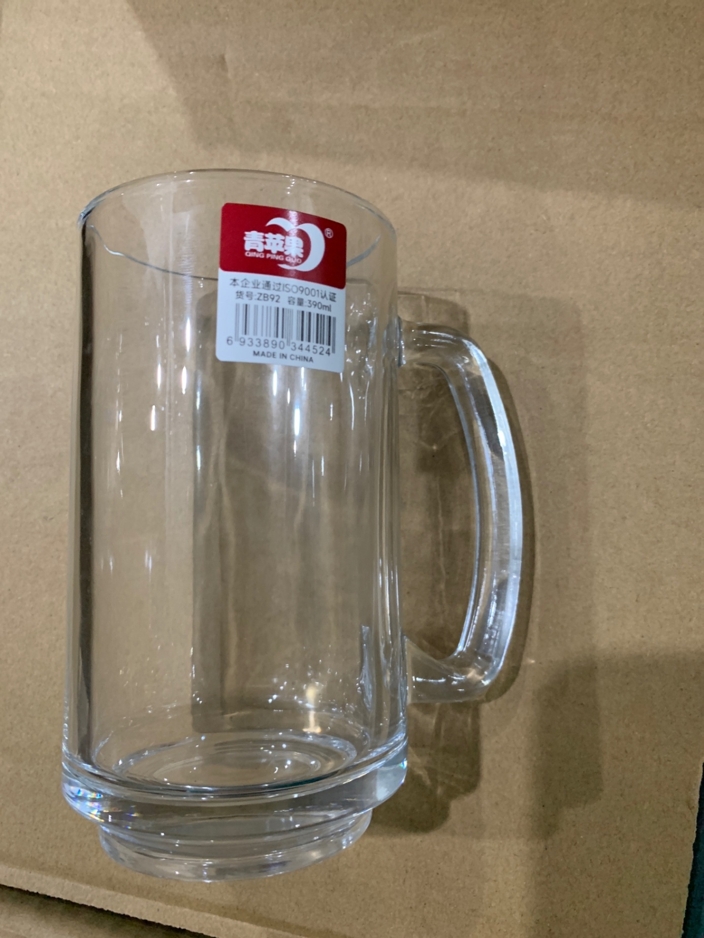 Ly thuỷ tinh có quai 390ml