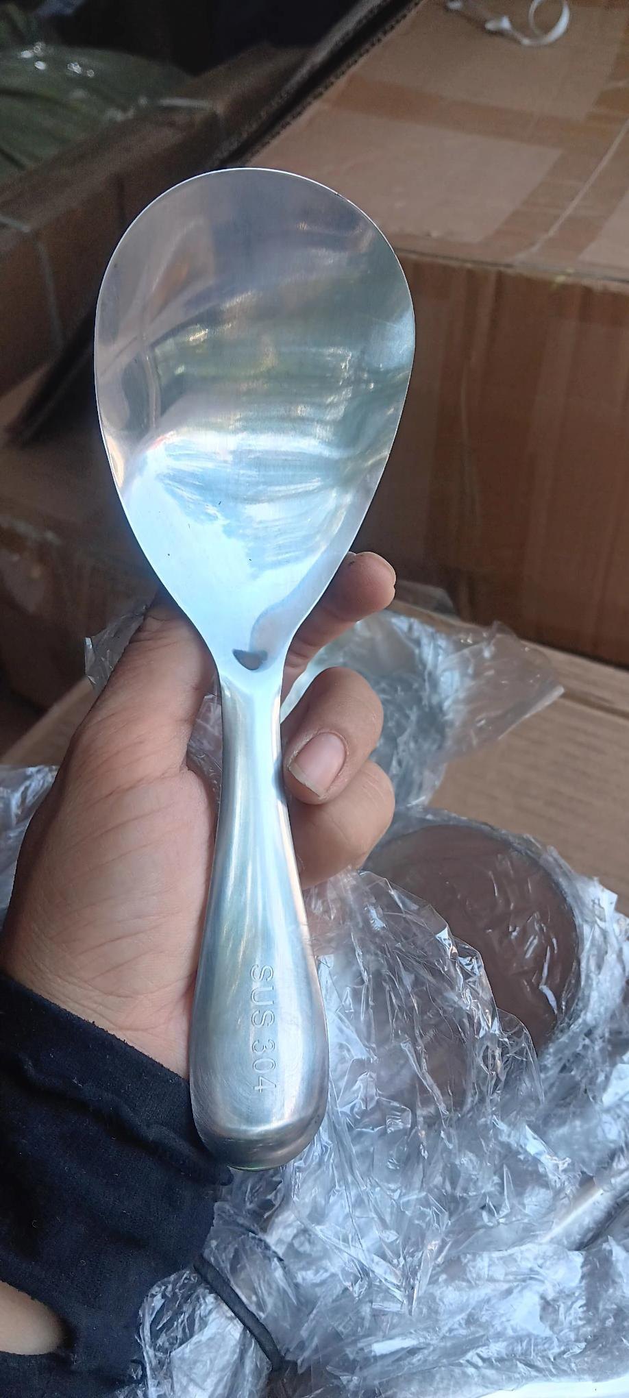 Muỗng inox xới cơm (kiện 100 cái)