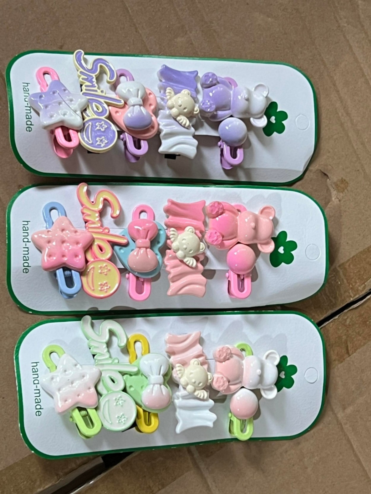 Set 5 kẹp tóc smile cho bé (kiện 300 set)