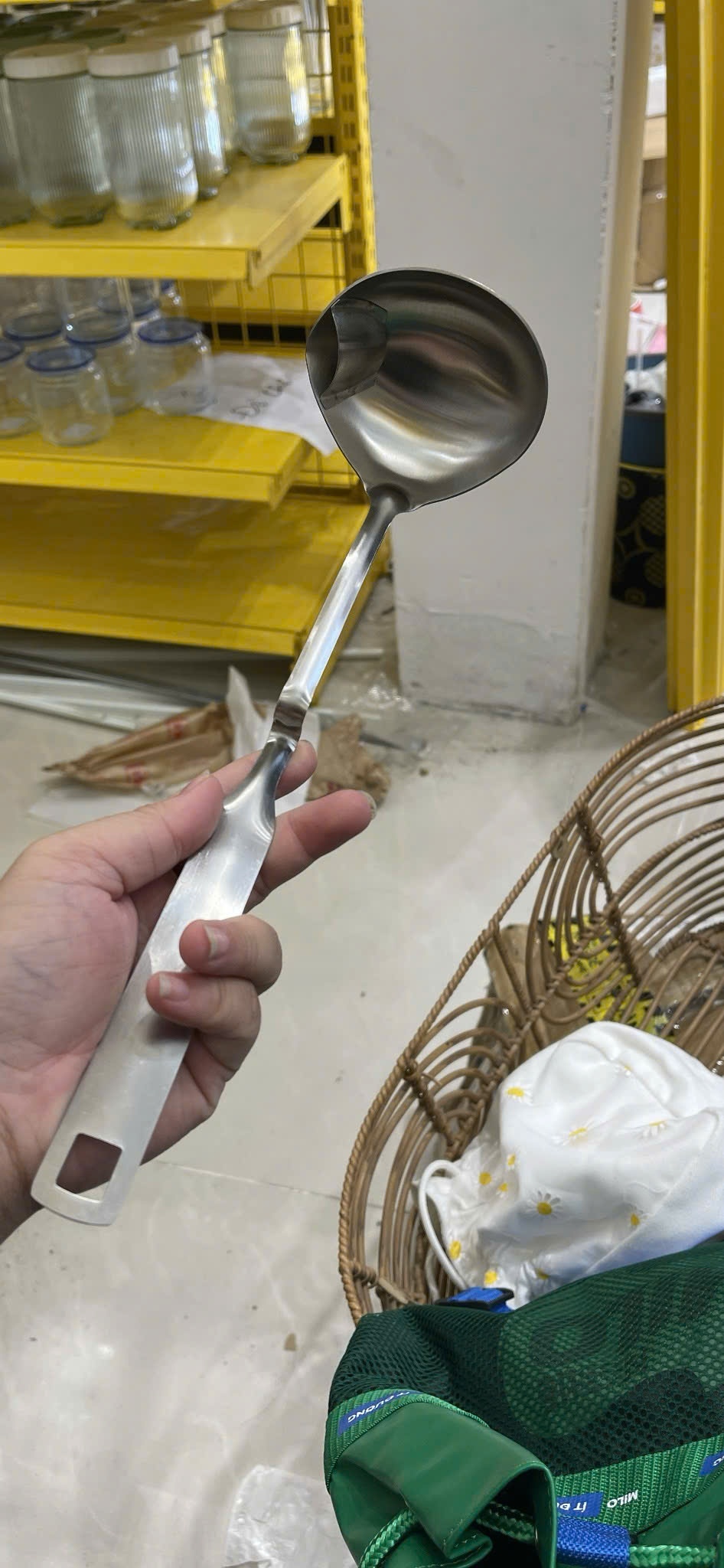 Vá lọc inox súp có miệng rót tiện lợi Mini Min