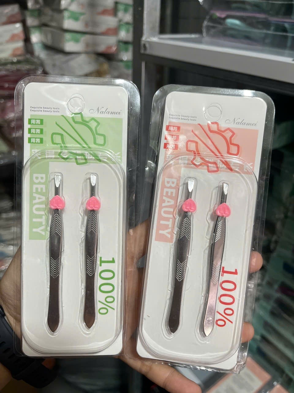 Set nhíp đôi 100% Beauty (Kiện 288 set)