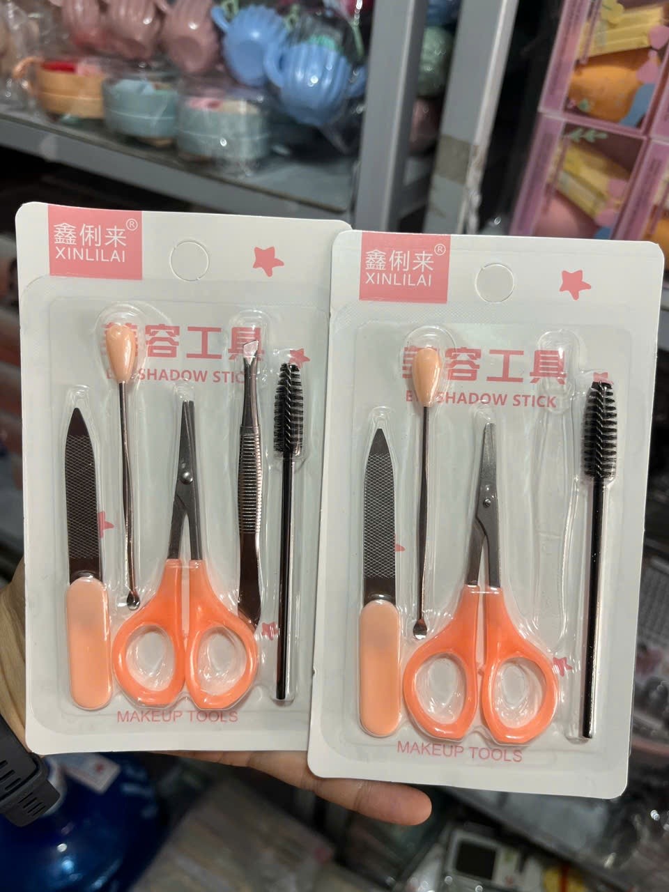 Set 5 dụng cụ nhíp kéo dũa (Kiện 300 set)