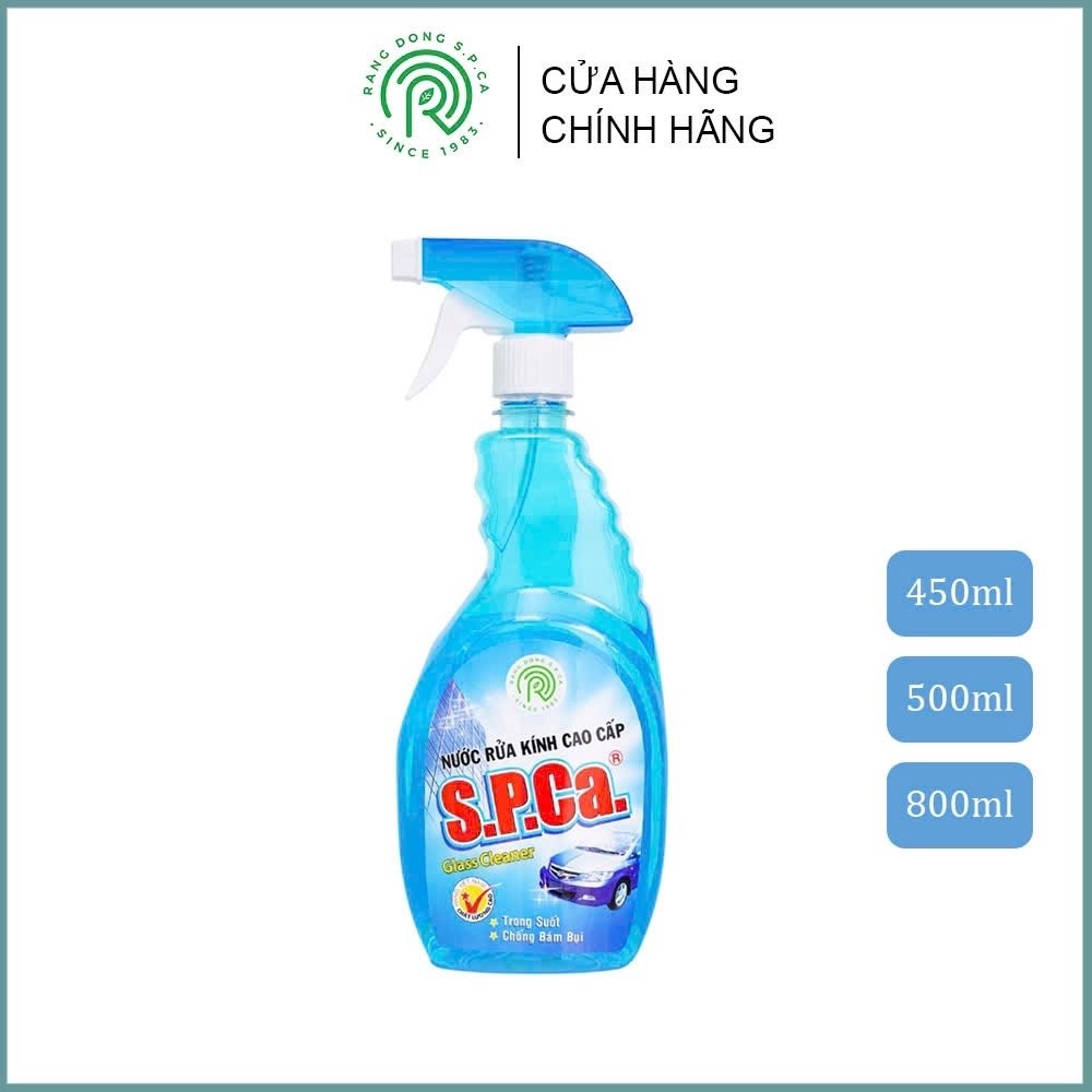 Nước rửa kính S.P.Ca 450ml cao cấp chống bám Tmark