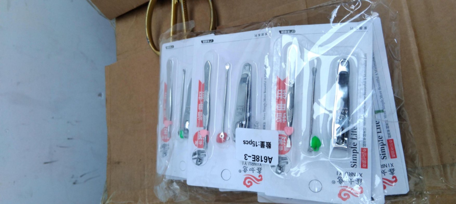 Vỉ 3 dụng cụ bấm móng (kiện 525 set) ( Lôc 12)