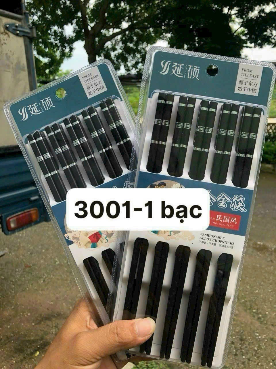 Set đũa đen cô gái 3001-1 (Kiện 100 set)