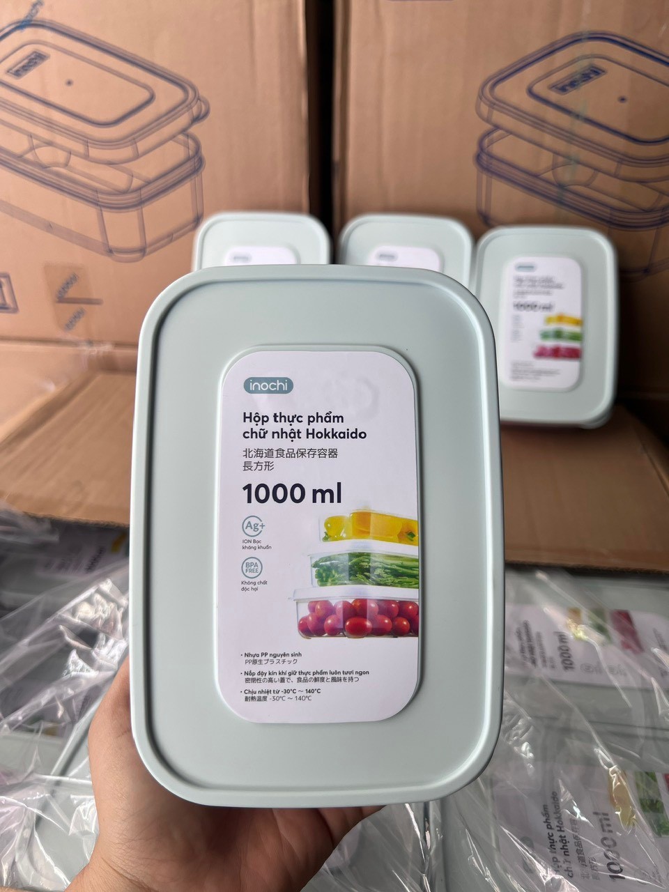 Hộp nhựa inochi 1000ml (Kiện 48 cái)