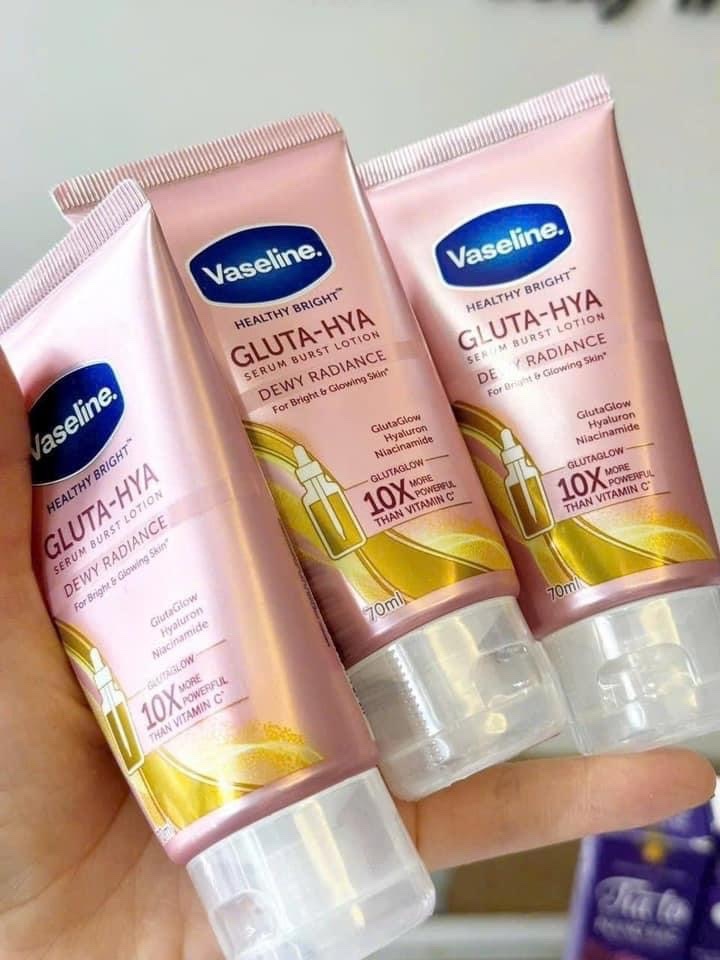 Sữa dưỡng thể tuýp hồng Vaseline 70g (Kiện 24) (Hàng Nguyên Kiện)