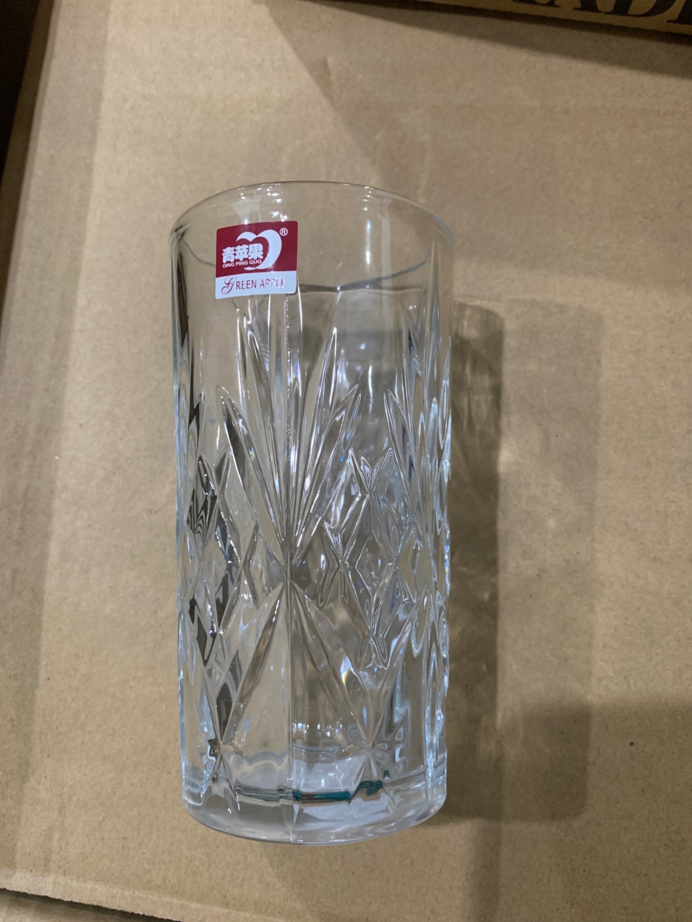 Ly thuỷ tinh hoạ tiết 280ml