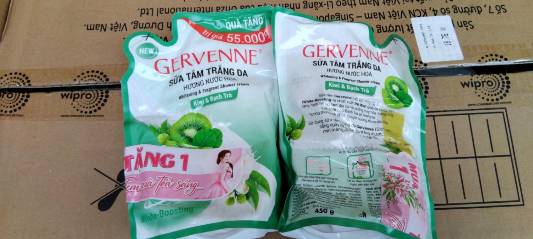 Sữa tắm nước hoa Gervenne (Kiện 30 túi)