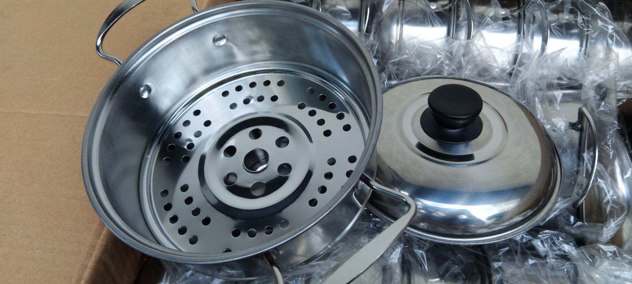 Nồi hấp inox 19cm- happy kitchen (kiện 96 cái)