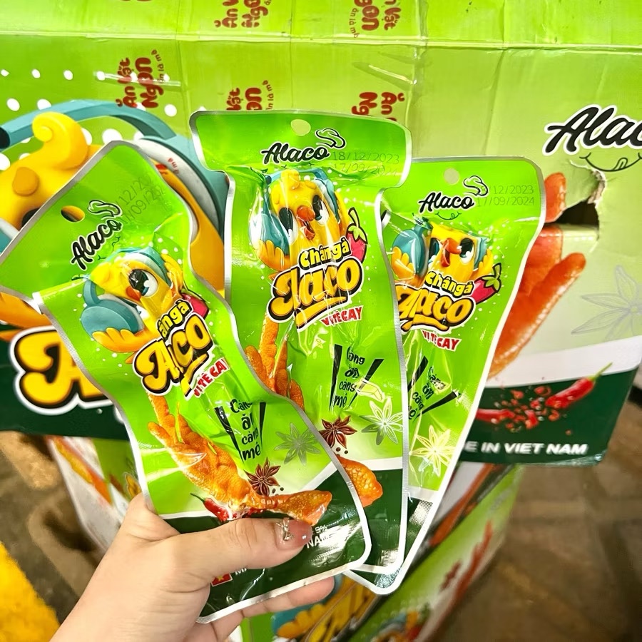 Chân gà vị tê cay alaco 40g (Thùng 180 gói)