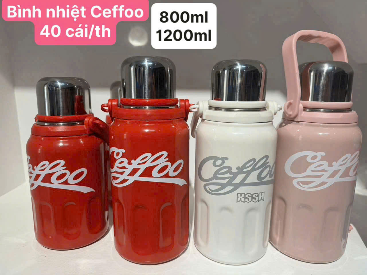 Bình giữ nhiệt Cefffoo 1200ml (kiện 40 cái)