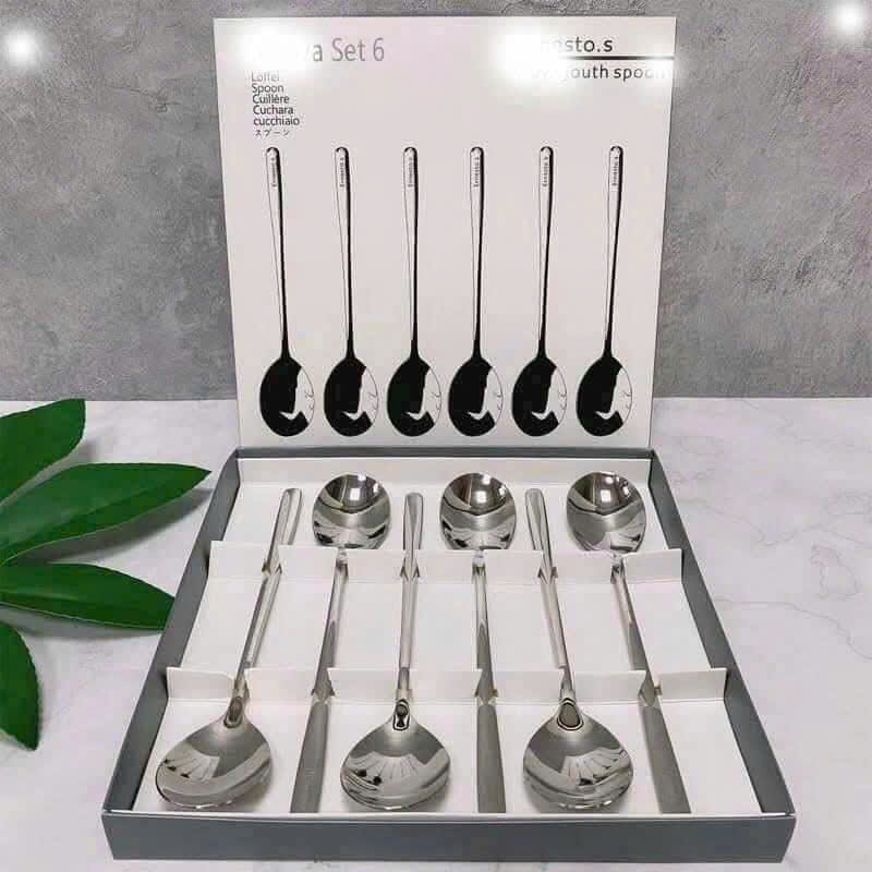 Set 6 thìa nouva inox 304 cao cấp bền đẹp Tmark (Kiện 100 set)