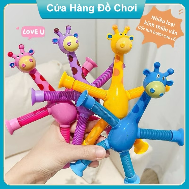 Đồ chơi Lò xo Huơu cao cổ kéo dài