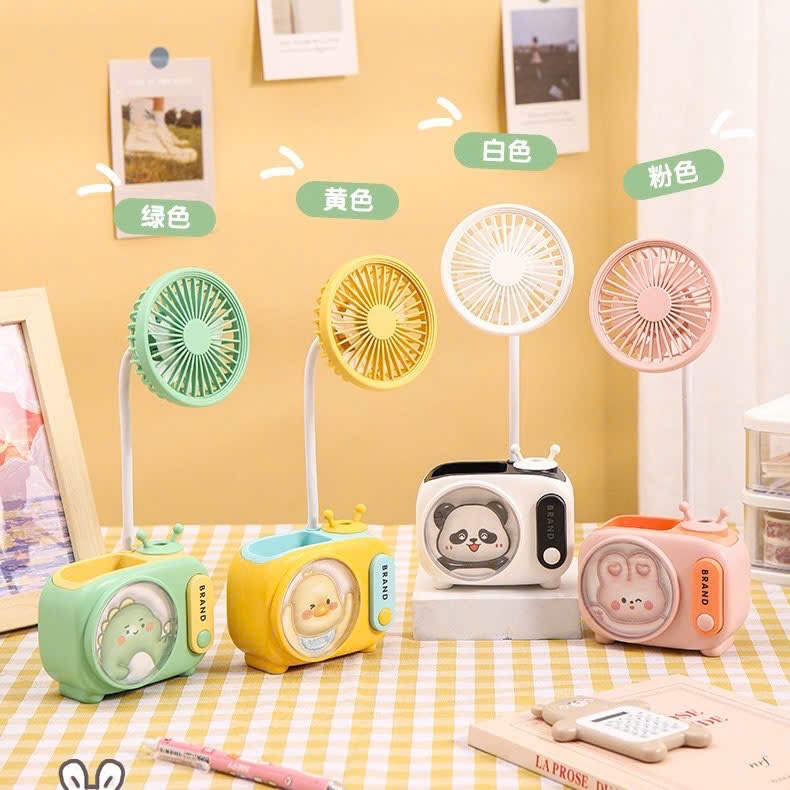 Quạt mini để bàn tích hợp đồ đựng bút Tmark