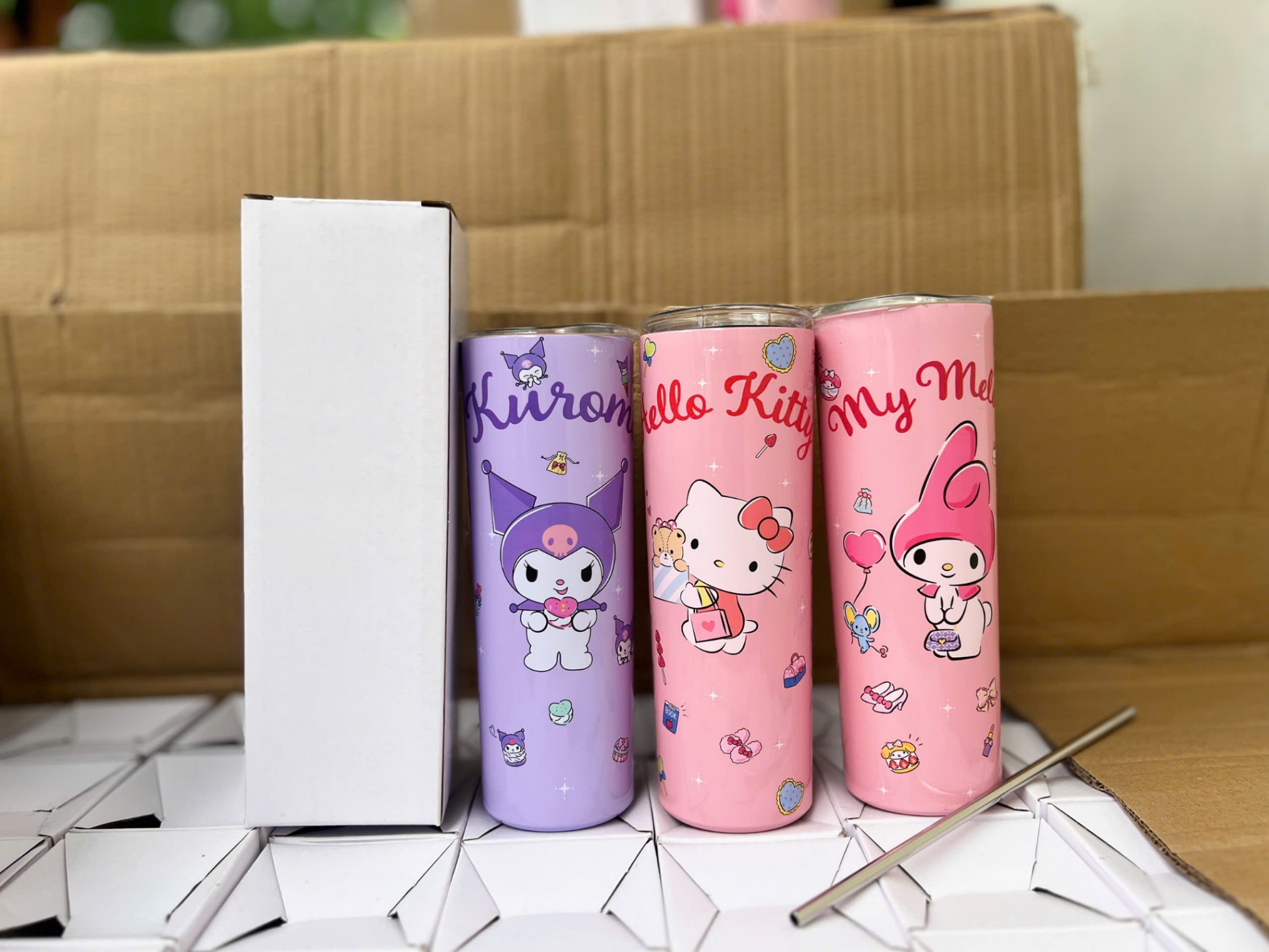 Ly ống Labubu 750ml (Kiện 50 cái)