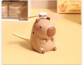 Quạt cabybara cầm tay ( Kiện 168) ( Hàng nguyên kiện)