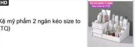 Kệ mỹ phẩm 2 ngăn kéo (Kiện 50 cái)