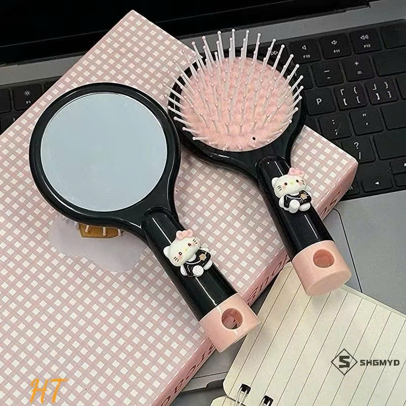 Gương lược đen hồng kitty ( kiện 50) ( hàng nguyên kiện)