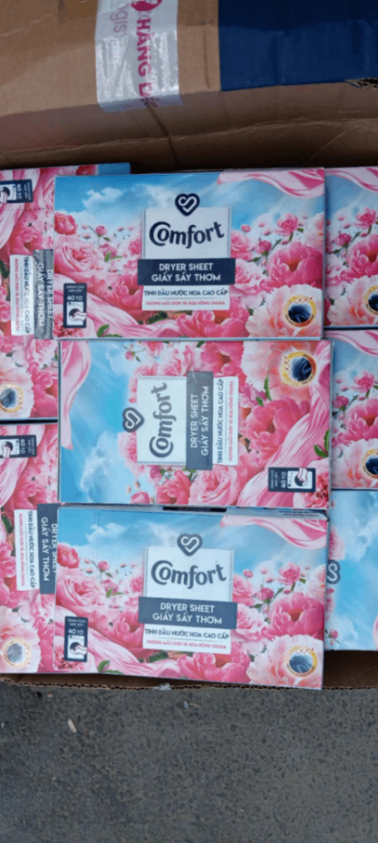 Giấy sấy thơm comfort (Kiện 68 hộp)