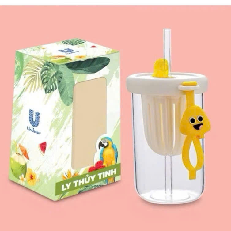 Ly thuỷ tinh có nắp Unilever ( kiện 132 cái) ( hàng nguyên kiện)