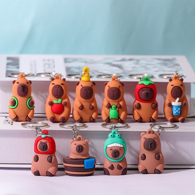 Móc khoá Cabybara ( Kiện 100) ( hàng nguyên kiện)