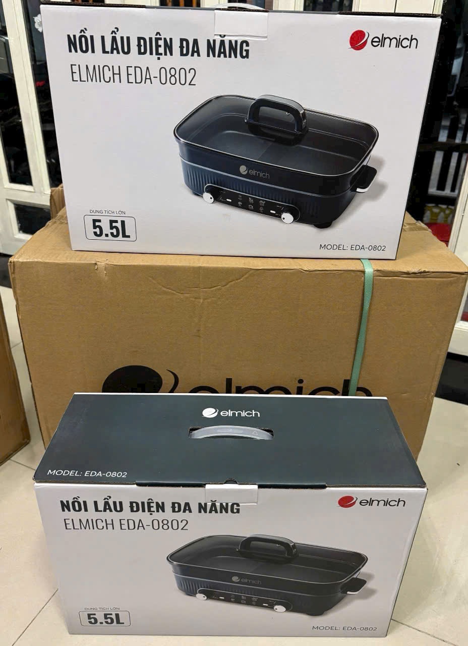 Nồi lẩu điện đa năng Elmich (Kiện 8 cái)