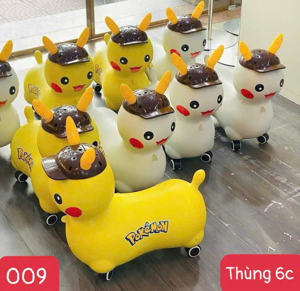Xe chòi chân 4 bánh có nhạc mẫu Pikachu (1 - 3 tuổi) Tmark